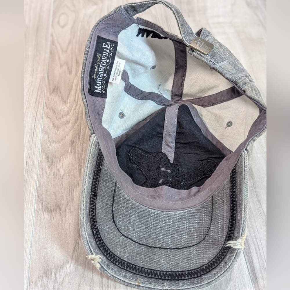 Jimmy Buffetts Margaritaville Hat Distressed "Live Life Like A Song" Gray/Blk - Picture 7 of 8